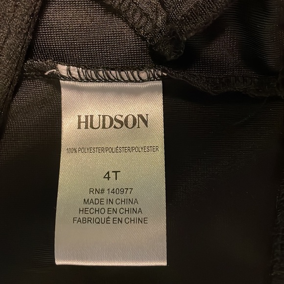 Black velvet Hudson biker style jacket, size 4T - Picture 4 of 4